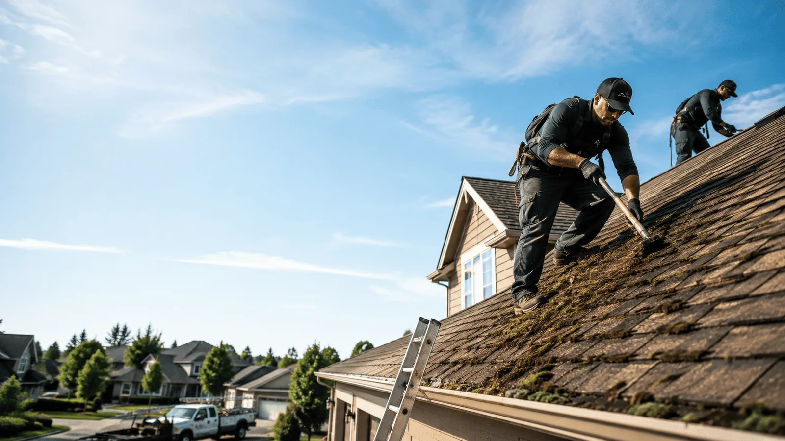 Roof Moss Removal in Fairview Heights, IL near me